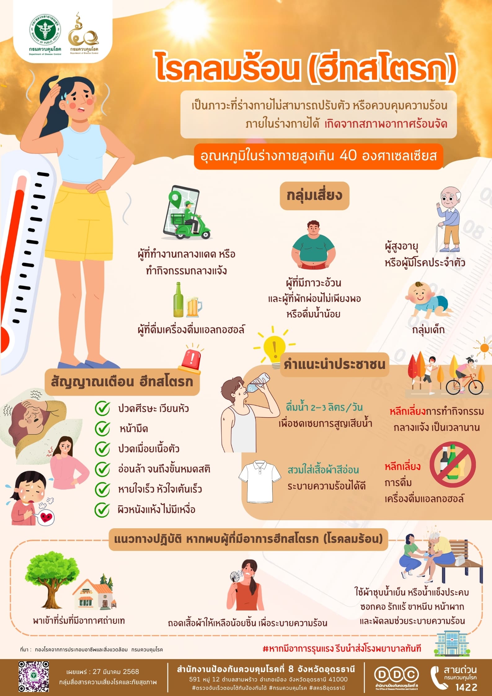 ???? โรคลมร้อน (ฮีทสโตรก) ????