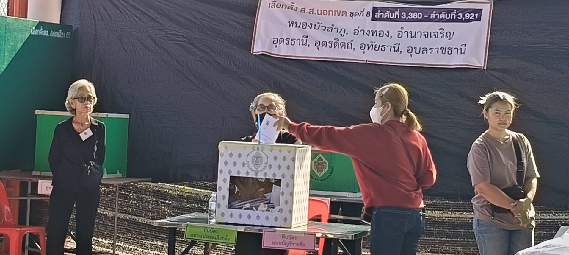 สระบุรี บรรยากาศการใช้สิทธิ์เลือกตั้งล่วงหน้าทั้งในเขต นอกเขตพื้นที่คึกคัก